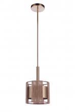  59091-SB - Kensey 1 Light Mini Pendant in Satin Brass