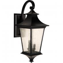  Z1374-MN - Argent II 3 Light Large Outdoor Wall Lantern in Midnight