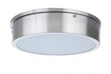  X6713-BNK-LED - Fenn 1 Light 13" LED Flushmount in Brushed Polished Nickel