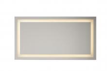  MIR104-W - 60" x 32" x 1.8" Rectangle LED Mirror, defogger & dimmer, 3000K/4000K/5000K