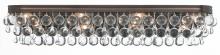 Crystorama 134-VZ - Calypso 8 Light Crystal Teardrop Vibrant Bronze Bathroom Vanity