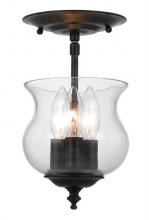  5715-EB - Ascott 3 Light Bronze Semi-Flush