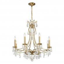  5938-VG-CL-MWP - Cedar 8 Light Vibrant Gold Chandelier