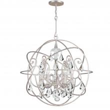  9028-OS-CL-MWP - Solaris 6 Light Olde Silver Chandelier