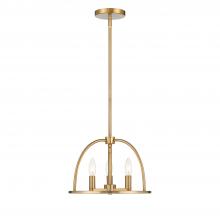  ABB-3003-VG - Abbott 3 Light Vibrant Gold Mini Chandelier