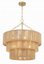  SHY-10907-SG - Shyla 10 Light Soft Gold Chandelier