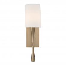  TRE-221-AG - Trenton 1 Light Aged Brass Sconce