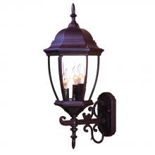  5013BW - Wexford Collection Wall-Mount 3-Light Outdoor Burled Walnut Light Fixture