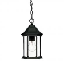  5185BK - Madison Collection Hanging Lantern 1-Light Outdoor Matte Black Light Fixture