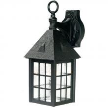  72BK - Outer Banks Collection Wall-Mount 1-Light Outdoor Matte Black Fixture