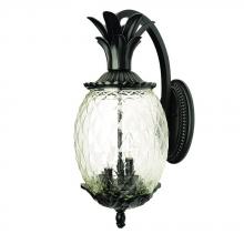  7512BK - Lanai Collection Wall-Mount 3-Light Outdoor Matte Black Light Fixture