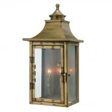  8312AB - St. Charles Collection Wall-Mount 2-Light Outdoor Aged Brass Light Fixture