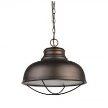  IN11175ORB - Ansen Indoor 1-Light Pendant W/Metal Shade In Oil Rubbed Bronze