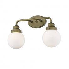  IN41225RB - Portsmith 2-Light Raw Brass Vanity