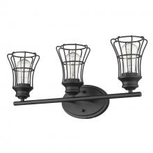  IN41282BK - Piers 3-Light Matte Black Vanity