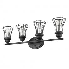  IN41283BK - Piers 4-Light Matte Black Vanity