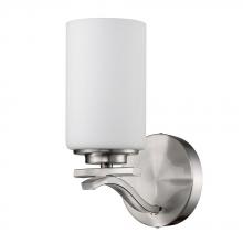  IN41335SN - Poydras Indoor 1-Light Sconce W/Glass Shade In Satin Nickel