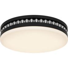  QFL6785MBK - Carey Matte Black Flush Mount