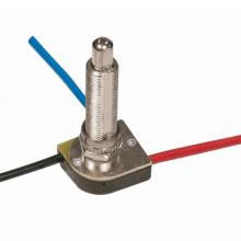  80/1412 - 3-Way Metal Push Switch, Metal Bushing, 2 Circuit, 4 Position(L-1, L-2, L1-2, Off). Rated: 6A-125V,