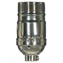  80/1447 - Standard Keyless Socket; 1/8 IPS; 3 Piece Stamped Solid Brass; Polished Nickel Finish; 660W; 250V