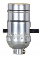  80/1527 - On-Off Push Thru Socket; 1/8 IPS; Aluminum; Nickel Finish; 660W; 250V; With Set Screw