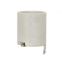  80/1925 - Porcelain Socket With L Bracket; Unglazed; 660W; 250V