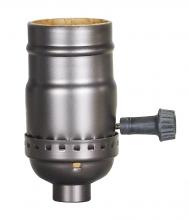  80/2437 - On-Off Push Thru Socket With Side Outlet; For SPT-2; 1/8 IPS; Aluminum; Antique Brass Finish; 660W;