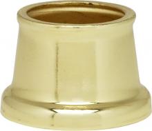  90/2232 - Flanged Steel Necks; 9/16" Hole; 9/16" Height; 11/16" Top; 7/8" Bottom; Brass Plated