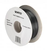  93/184 - Lamp And Lighting Bulk Wire; 22/2 SPT-1 105C; 250 Foot/Spool; Black