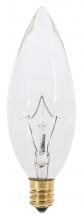  A3682 - 25 Watt BA9 1/2 Incandescent; Clear; 2500 Average rated hours; 193 Lumens; Candelabra base; 130 Volt