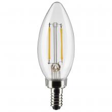  S21262 - 3 Watt B11 LED; Clear; Candelabra base; 90 CRI; 2700K; 120 Volt