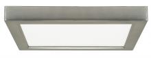  S21515 - Blink - 18.5W- 9" Surface Mount LED - 3000K- Square Shape - Brushed Nickel Finish - 120V