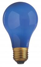  S4981 - 40 Watt A19 Incandescent; Ceramic Blue; 2000 Average rated hours; Medium base; 130 Volt