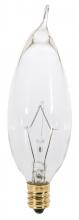  S4988 - 7.5 Watt C9 1/2 Incandescent; Clear; 3000 Average rated hours; 37 Lumens; Candelabra base; 120 Volt