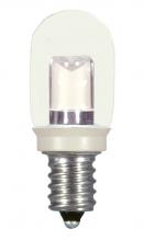  S9177 - 0.8 Watt LED; T6; Clear; 2700K; Candelabra base; 120 Volt; Carded