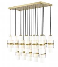  1946P-17L-MGLD - 17 Light Linear Chandelier