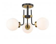  477-3SF-MB-OBR - 3 Light Semi Flush Mount