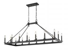  482-16L-MB - 16 Light Linear Chandelier