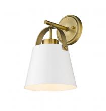  726-1S-MW+HBR - 1 Light Wall Sconce