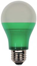  315200 - 6W Omni A19 LED Party Bulb Green E26 (Medium) Base, 120 Volt, Box