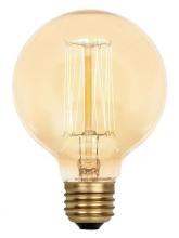  0410700 - 40W G25 Incandescent Amber E26 (Medium) Base, 120 Volt, Card