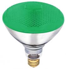  0441300 - 100W BR38 Incandescent Reflector Green Flood E26 (Medium) Base, 120 Volt, Box