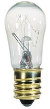  0452500 - 6W S6 Incandescent Clear E12 (Candelabra) Base, 130 Volt, Box