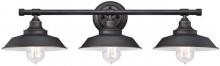  6343400 - 3 Light Wall Fixture Oil Rubbed Bronze Finish with Highlights