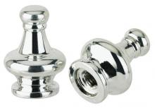  7013800 - 2 Lamp Finials Nickel Finish