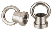  7025800 - Two 1" Diameter Female Loops Brushed Nickel Finish