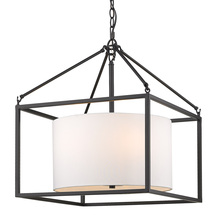  2243-5 BLK-MWS - Manhattan 5 Light Chandelier in Matte Black