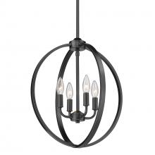  3167-4P BLK - Colson BLK 4 Light Pendant in Matte Black