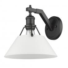  3306-1W BLK-OP - Orwell BLK 1 Light Wall Sconce in Matte Black with Opal Glass