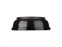  3602-14 RBZ-BLK - Duncan 14" Flush Mount in Rubbed Bronze with Matte Black